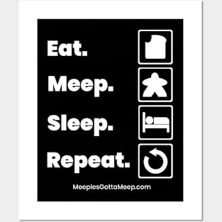 Eat, Meep, Sleep Posters and Art